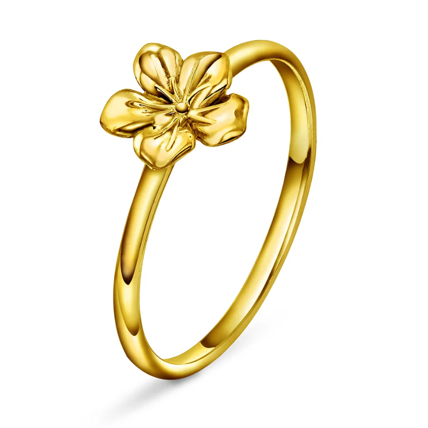 BLOSSOM RING I FORGYLT SØLV