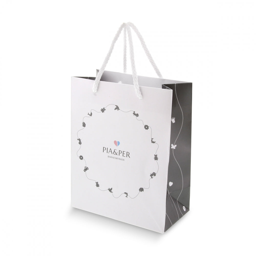 Helarmbånd i sølv, Rosa hjerter