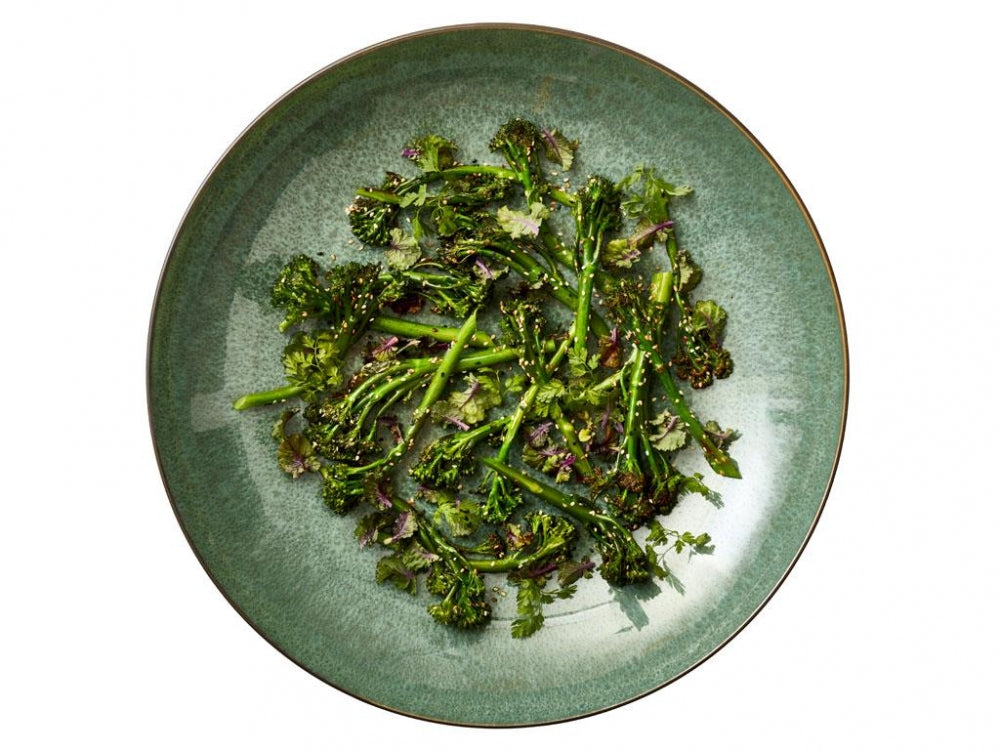 Serveringsfat 40cm, Sort/grønn