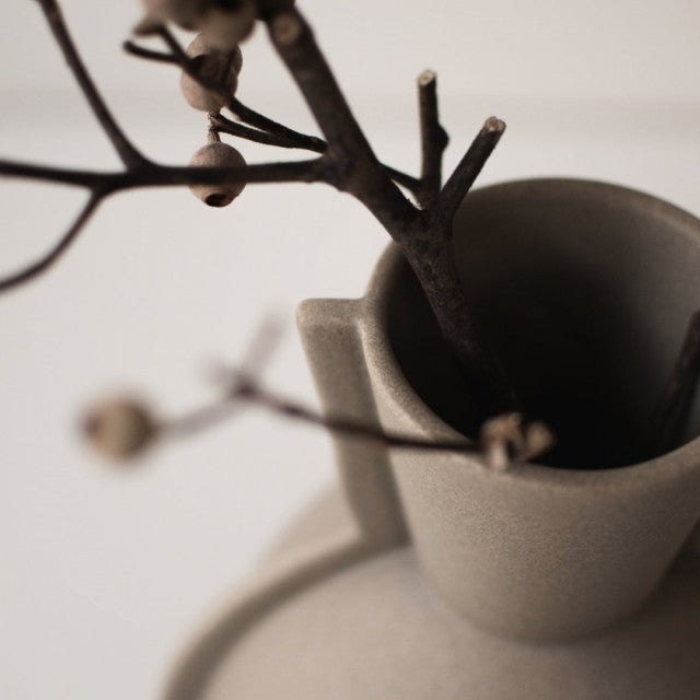 Edge Vase, Taupe