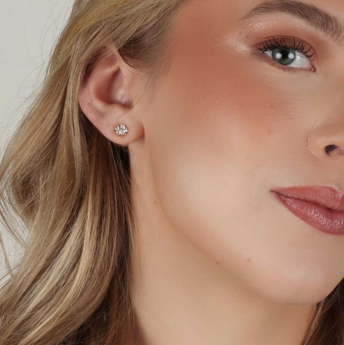 NISI FLOWER FORGYLT ØREDOBBER