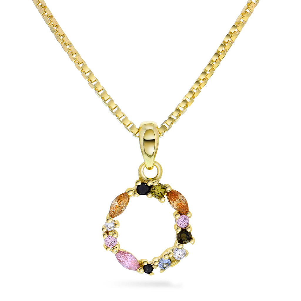 SMYKKE I SØLV MED ZIRKONIA BOKSTAV O