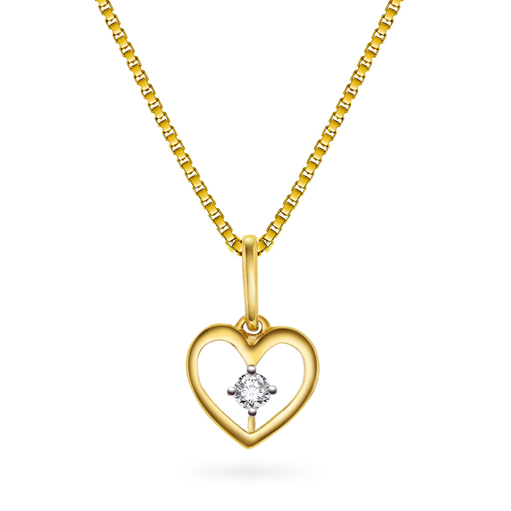 Prins & Prinsesse Smykke i gull med diamant 0,03 ct WP