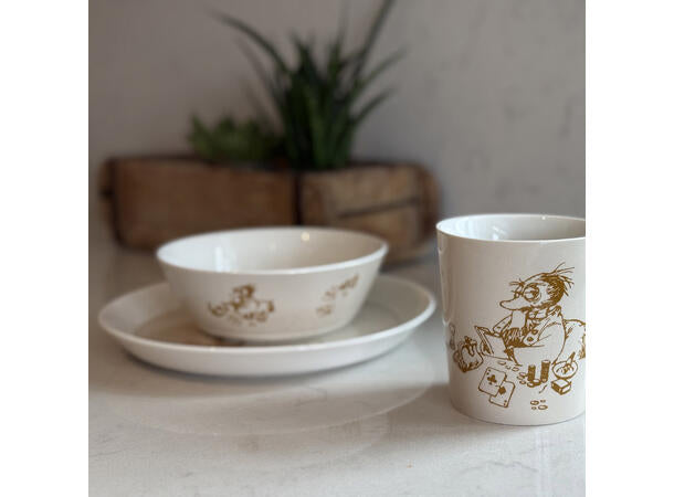 Flåklypa Flåklypa skål 14cm, Solan spiller poker