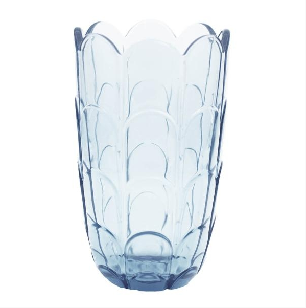 LILY VASE 19CM, BLUE IRIS