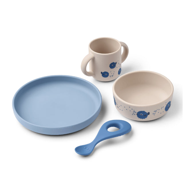 Vivi Spisesett 4 deler, Pufferfish / Sandy