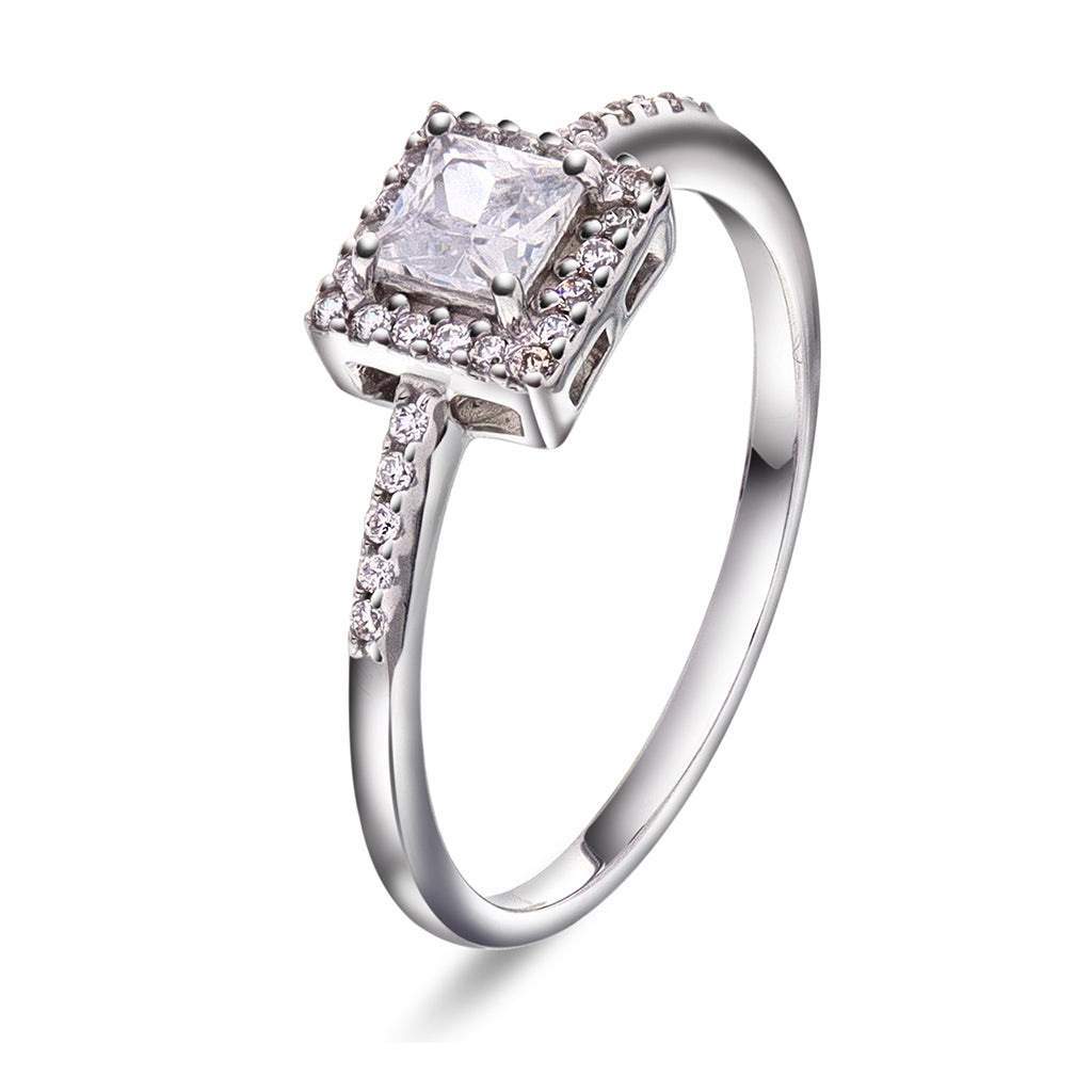 Luxe ring i sølv med zirkonia