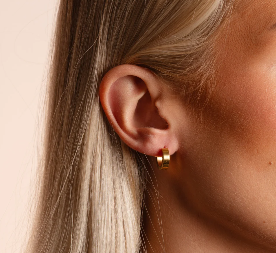 Liddy small øreringer, forgylt