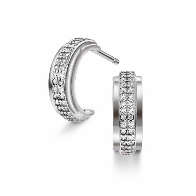 Øredobber i sølv med zirkonia