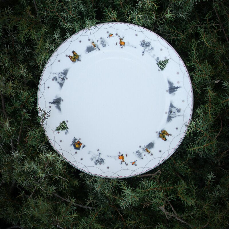 Wik & Walsøe Julemorgen Story tallerken, 28 cm