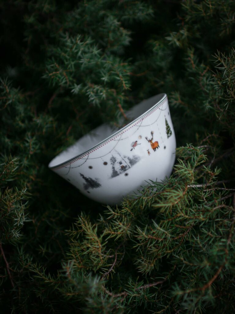 Wik & Walsøe Julemorgen Story konfektskål, 14 cm