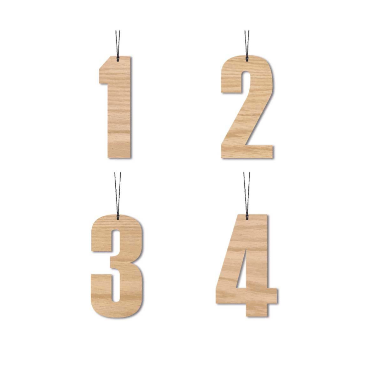 Adventstall eik, 4 stk