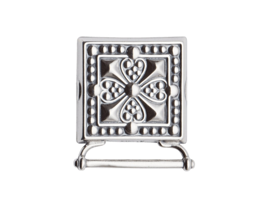 Veskestøl med bred hempe, oksidert