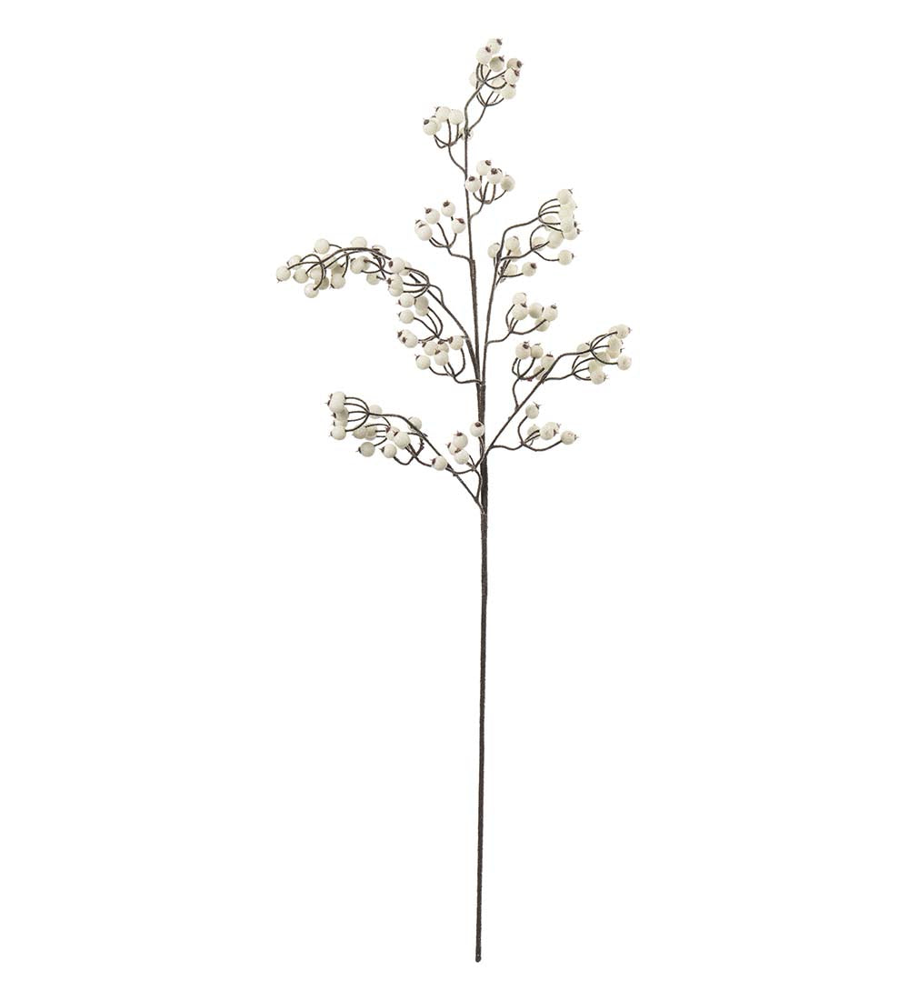 Bærkvist med is hvit, 90 cm