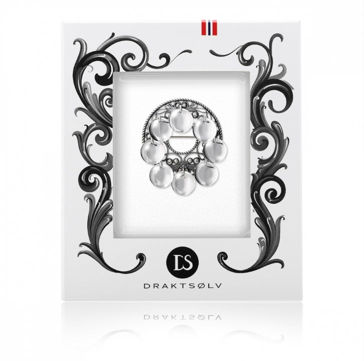 Ingrid Sølje med løv, oksidert