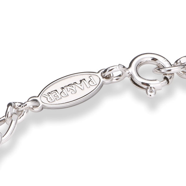 Pia & Per ID-ARMBÅND I SØLV, HVITT HJERTE