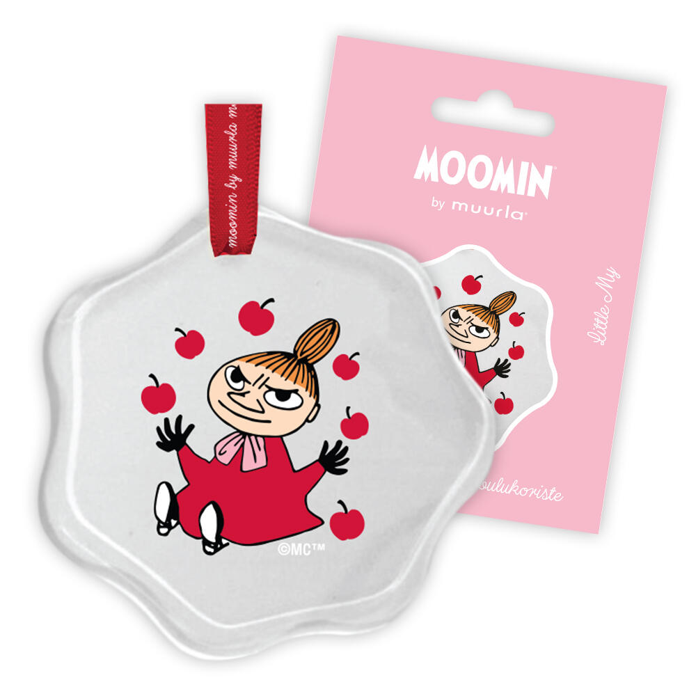 Mummi glassdekor 8 cm, Lille my