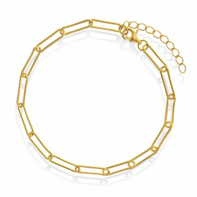 Armbånd i forgylt sølv