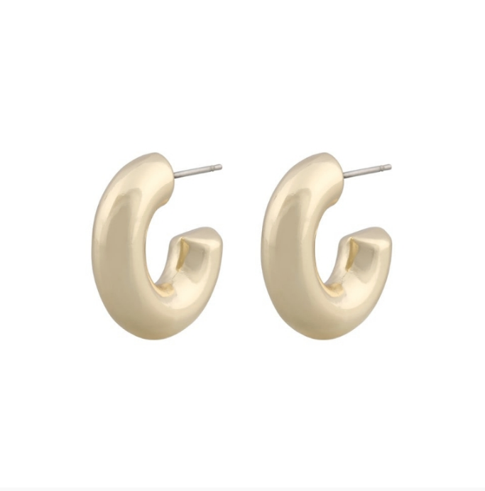 SEVILLA BIG FORGYLT ØRERINGER, 12MM