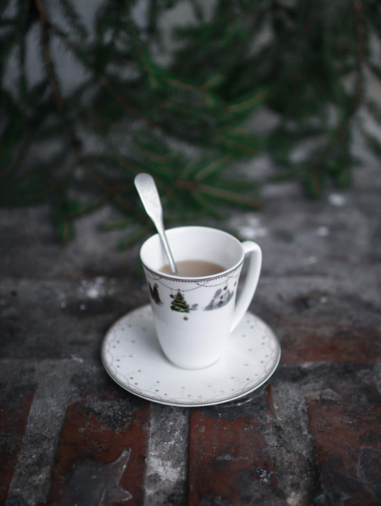 Julemorgen Story kopp med fat, 20 cl