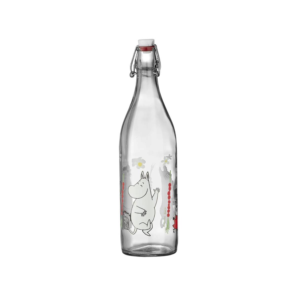 Mummi glassflaske 1 L, Jordbær