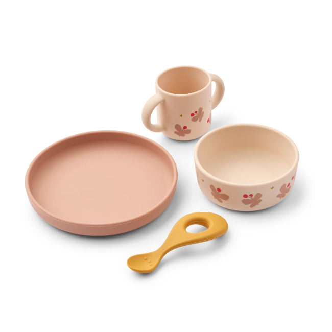 Vivi Spisesett 4 deler, Butterfly / Apple blossom