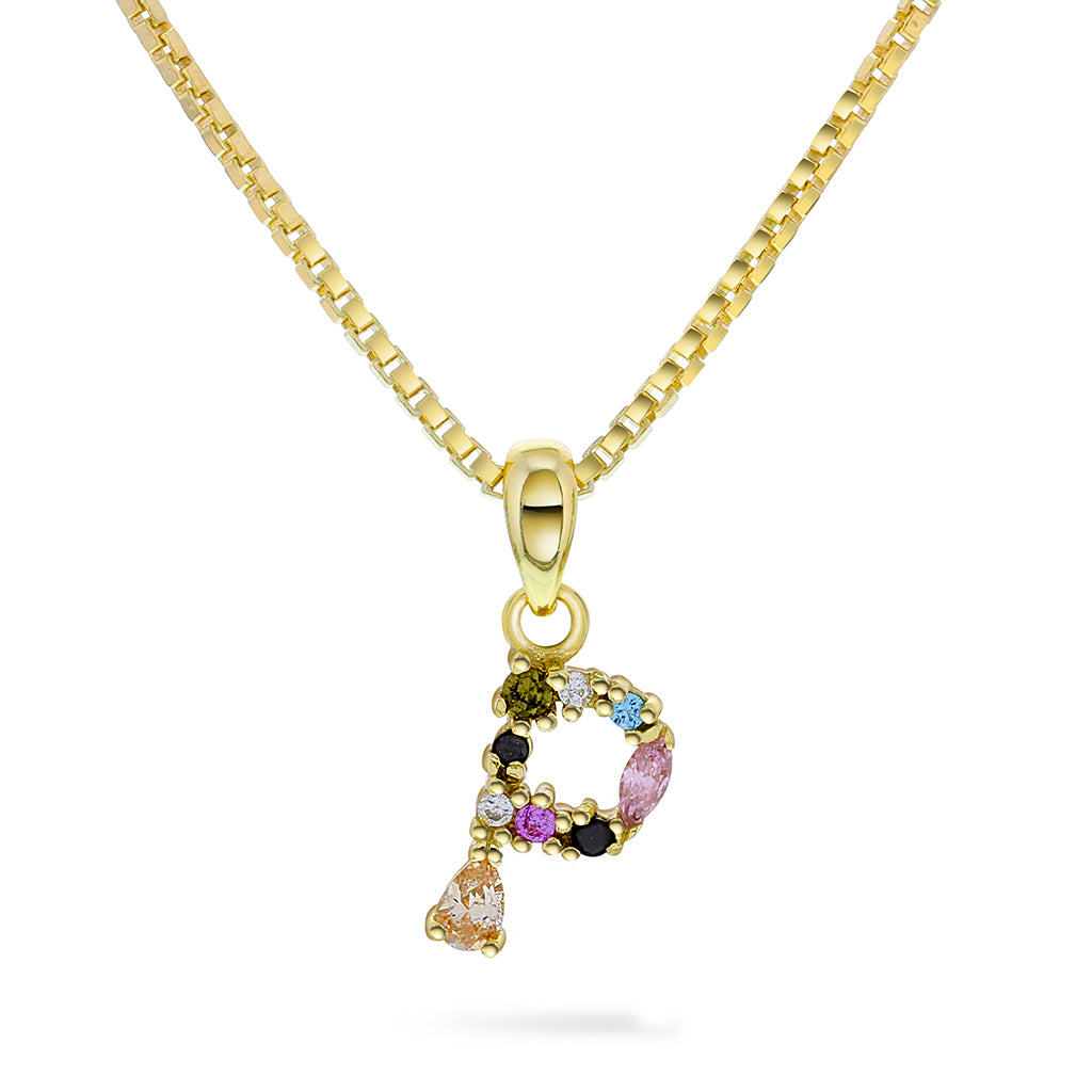 SMYKKE I SØLV MED ZIRKONIA BOKSTAV P