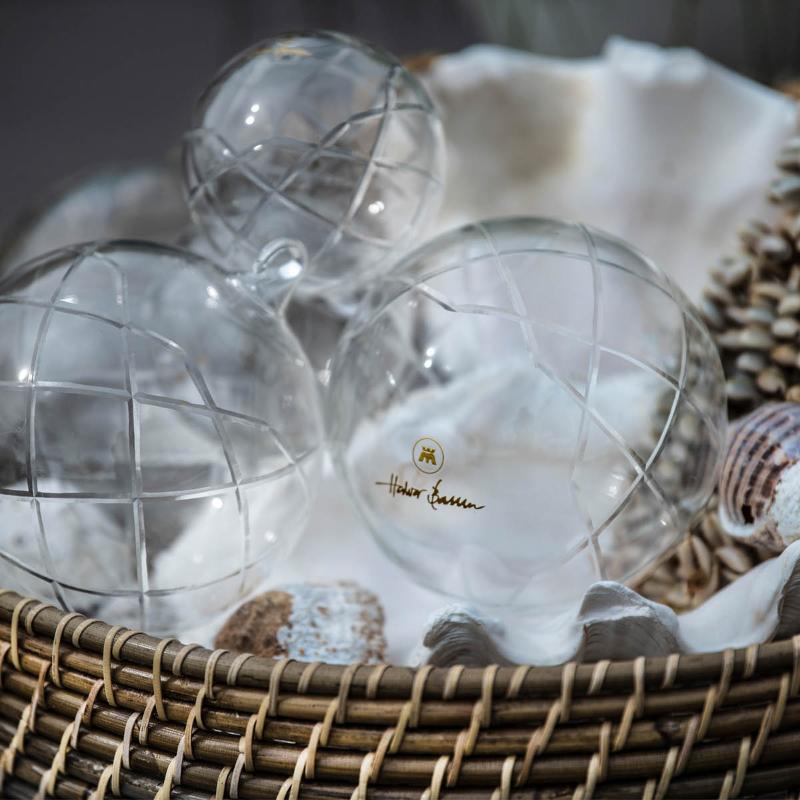 LUX dekorkule 8 cm, Clear