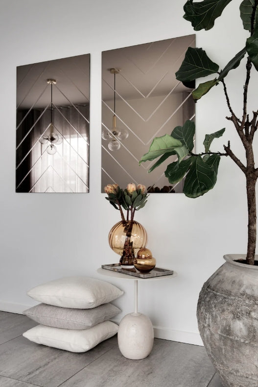 Meadow Swirl Vase Medium, Amber