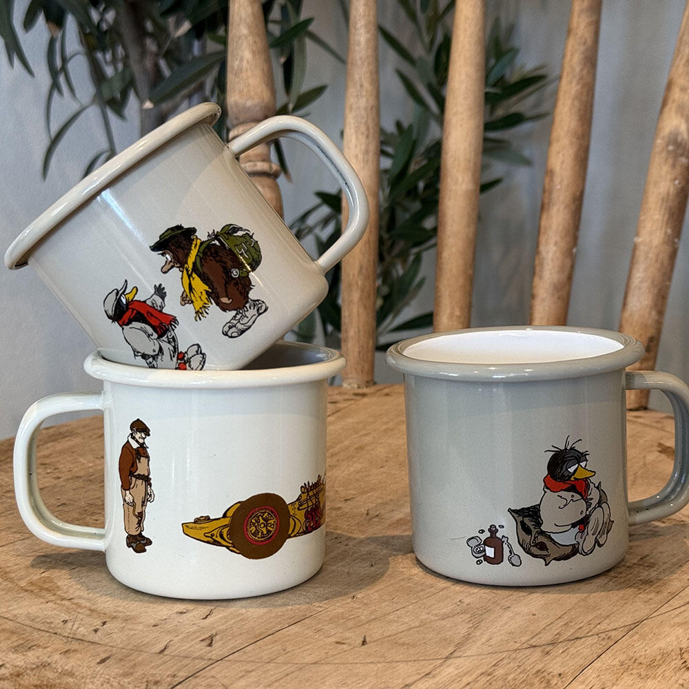 Flåklypa Emaljekopp 2,5dl, Samtalen