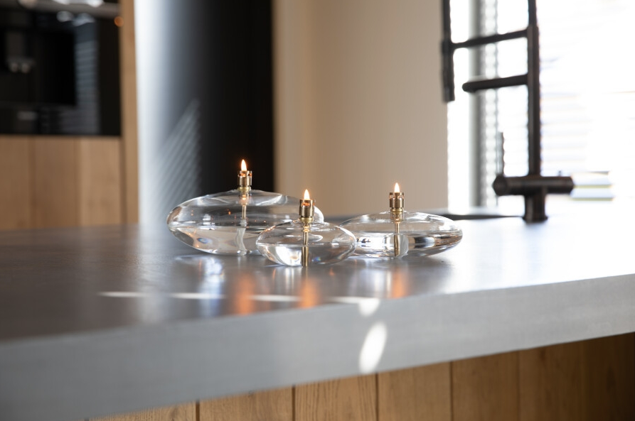 Peri Living OLJELAMPE DISC CLEAR, SMALL