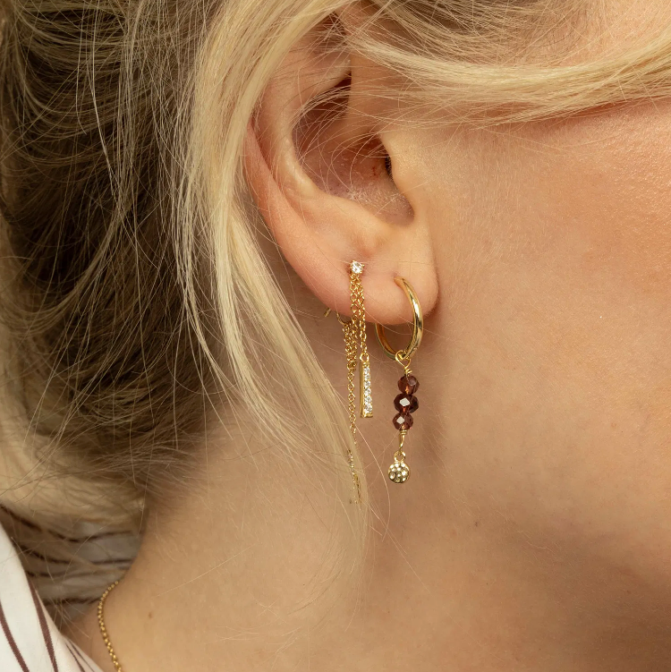 SHIMMER ØREDOBBER I SØLV MED ZIRKONIA