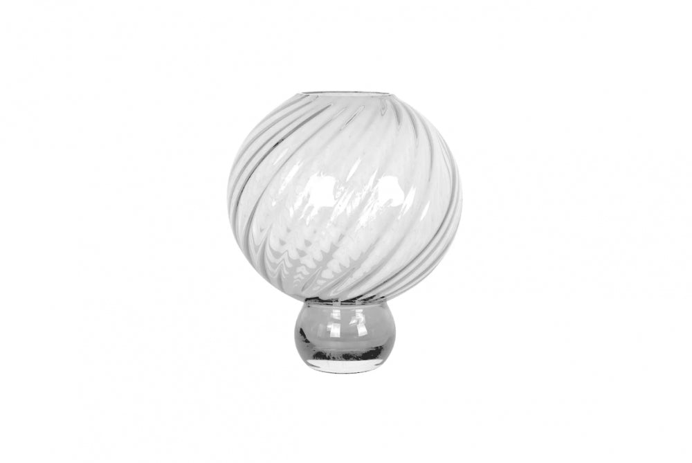Meadow Swirl Vase Medium, Clear