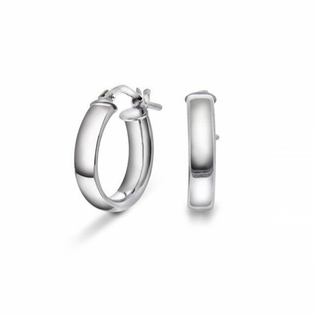 Øreringer i sølv, 15 mm