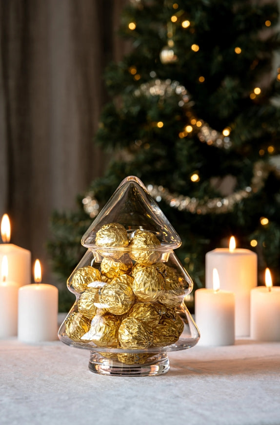 Glasskrukke med lokk, 20 cm