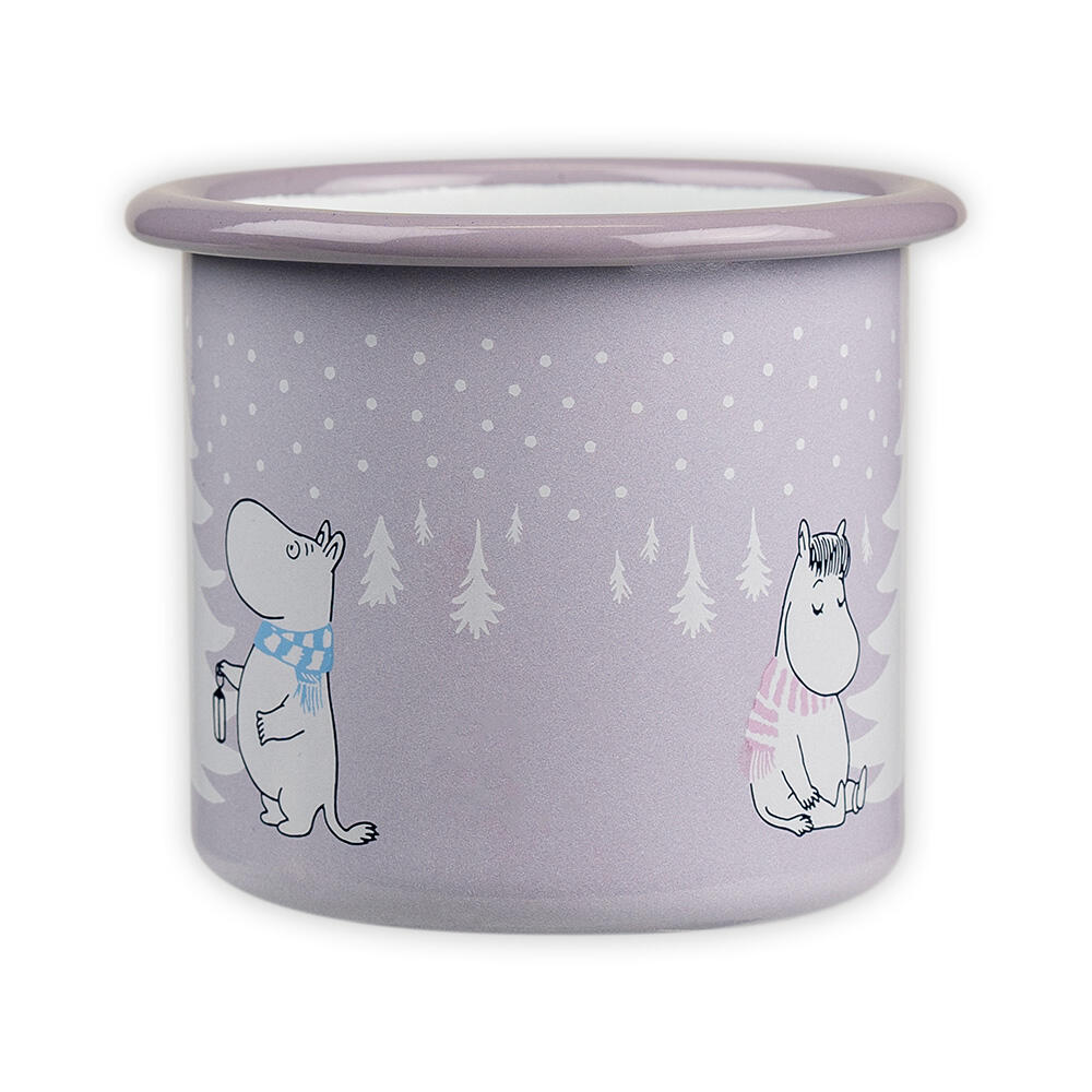 Mummikopp emalje 2,5 dl, Snøfall