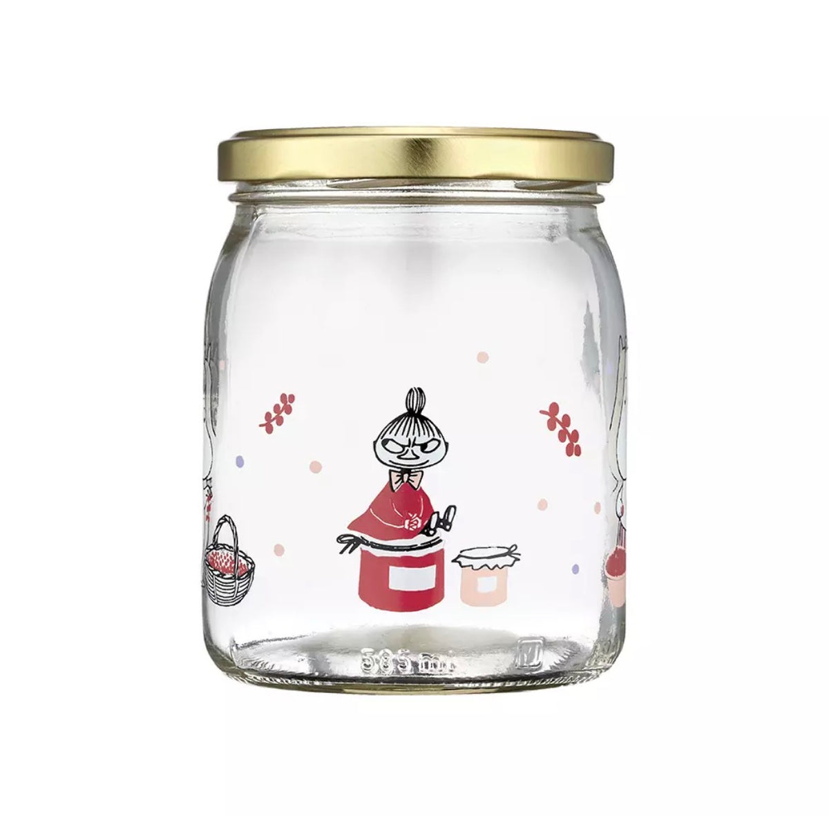 MUMMI GLASSKRUKKE + KLISTREMERKER, 0,5L