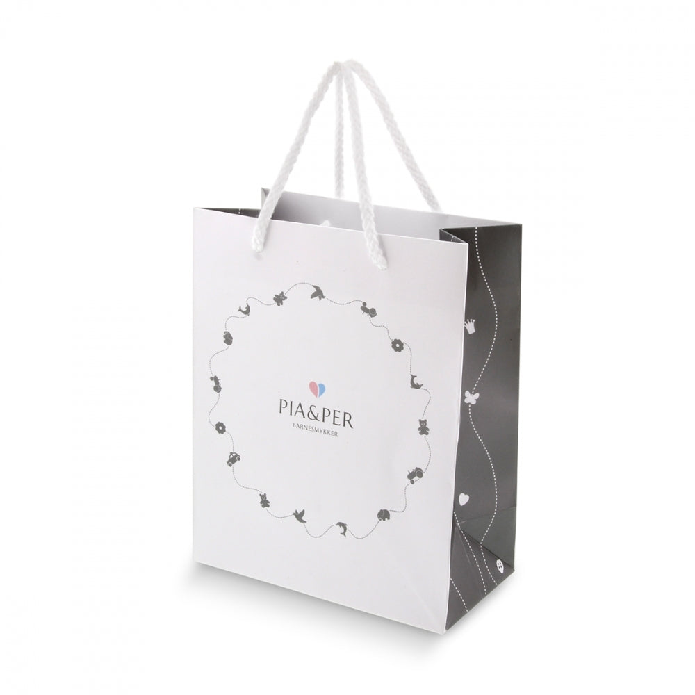 Pia & Per Prinsessesølje, oksidert m/løv