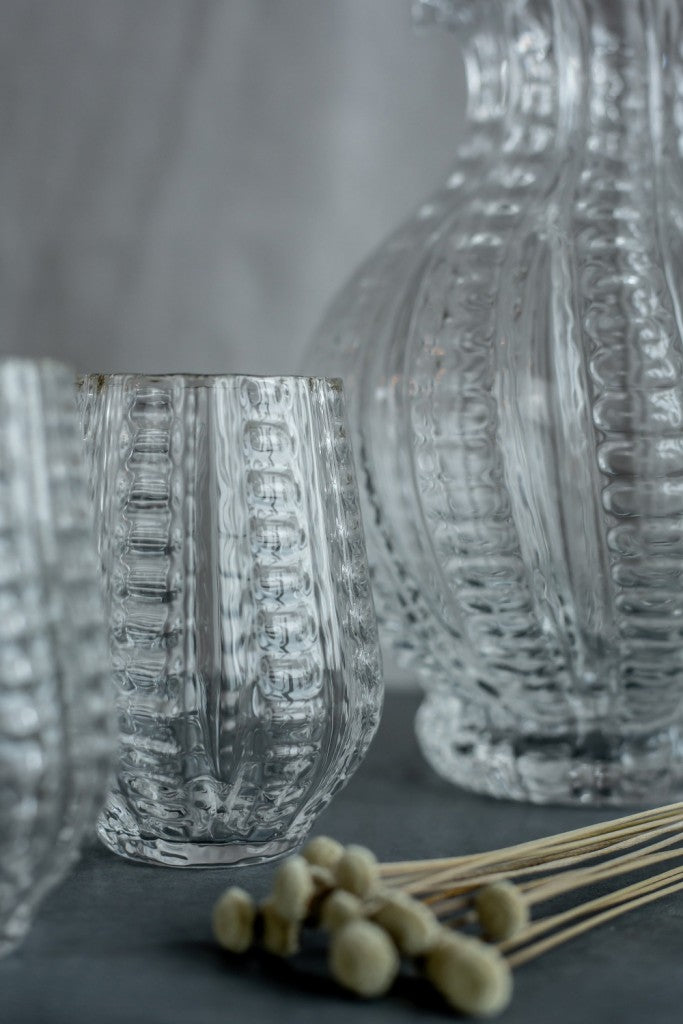 Twisted Drinking Glass, Clear