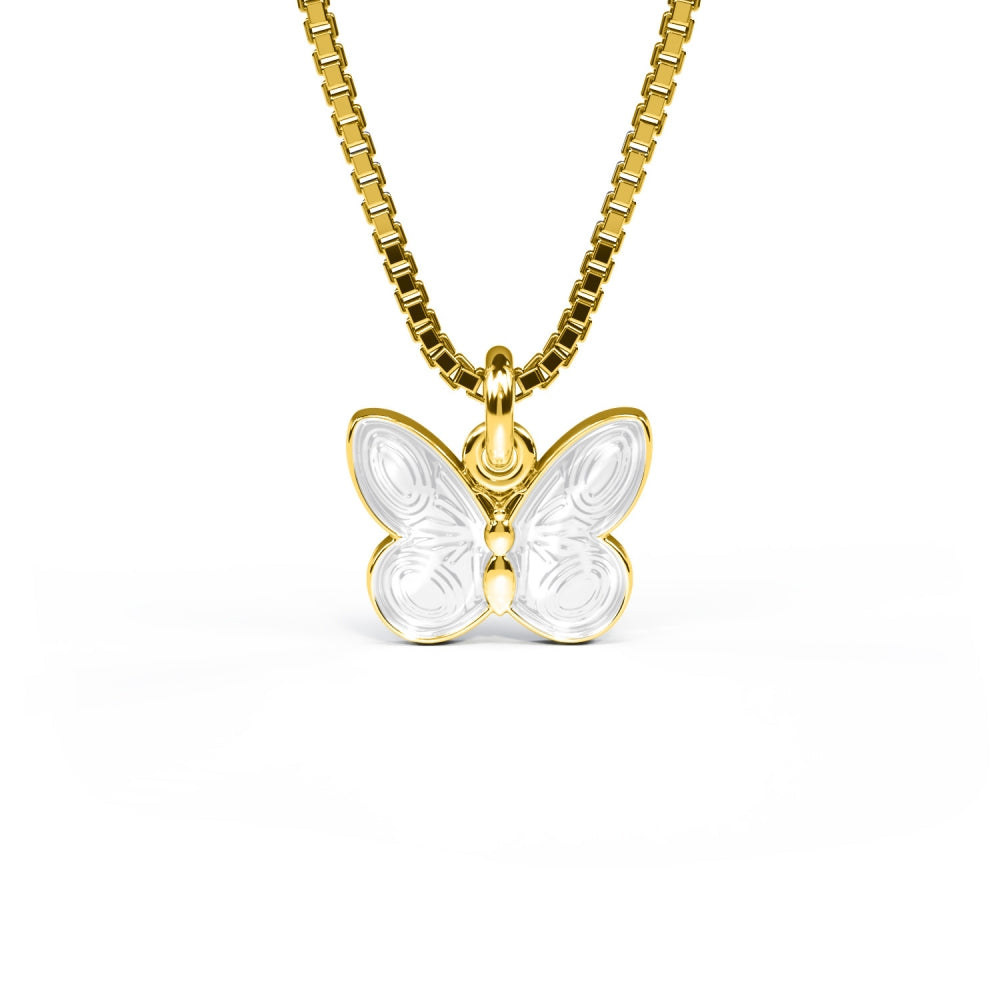 Halskjede i søl, Hvit sommerfugl