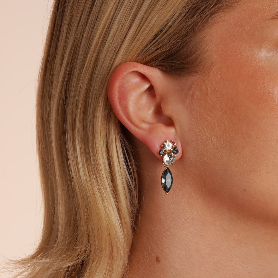 Noctelle pendant øredobber, Mix/Black