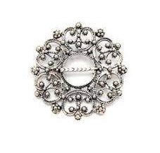 Fjordsylv Hårsølje til bunad, oksidert