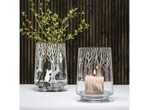 Mummi vase/lykt 20cm, I skogen