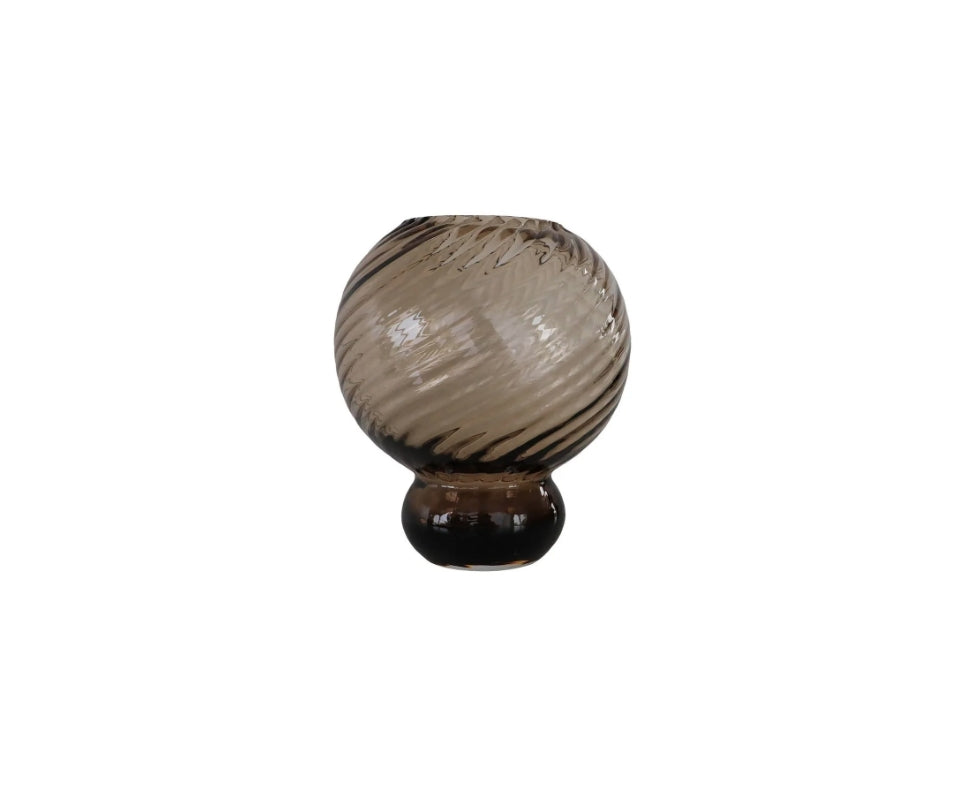 Meadow Swirl Vase Small, Topaz