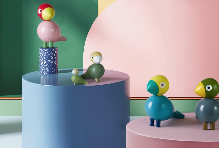 Ruth sangfugl H15.5, Lyserød