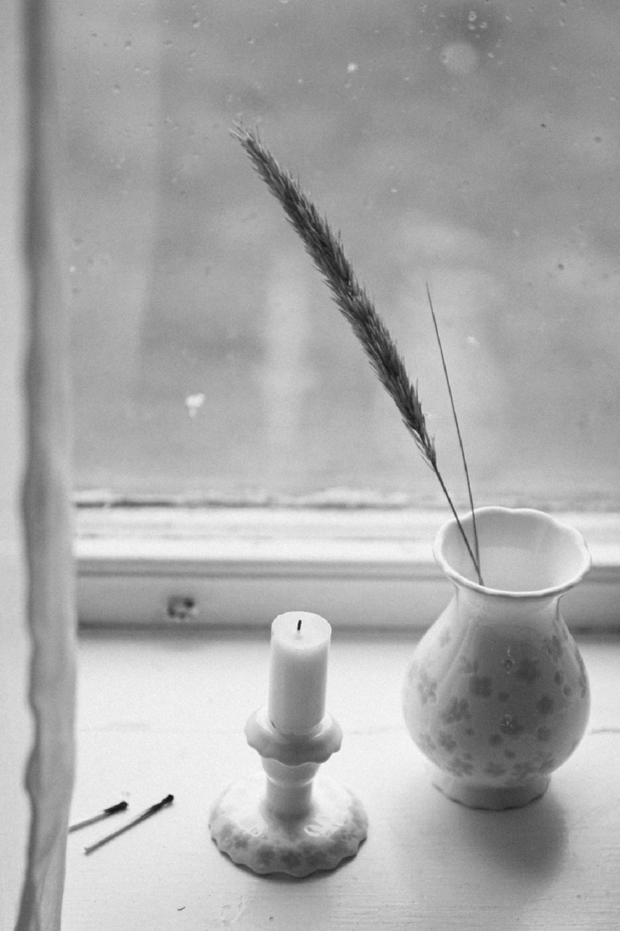 Slåpeblom varmgrå kronelys, 2 pk