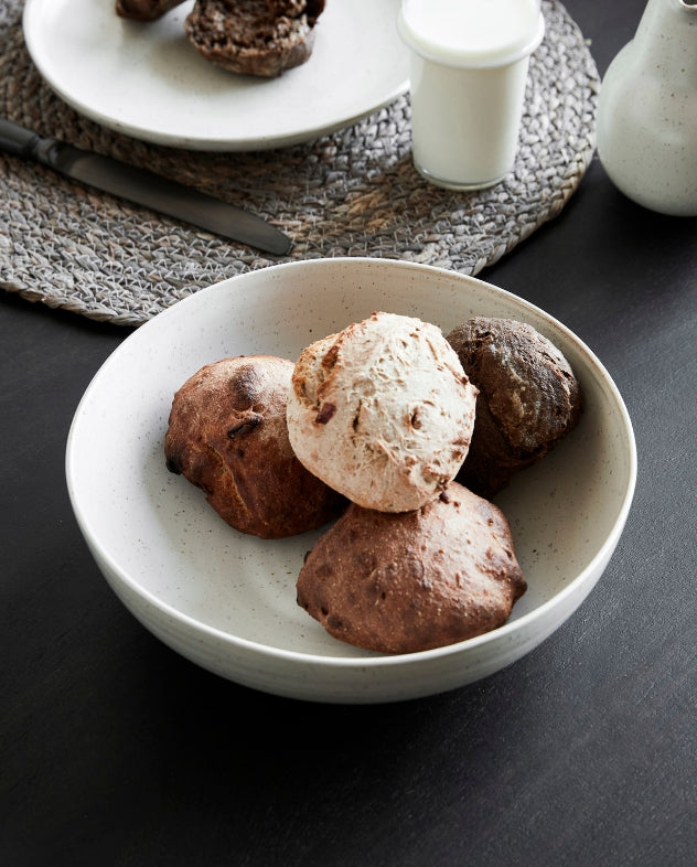 Pion Serveringsskål, Grå/Hvit