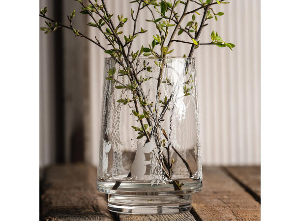 Mummi vase/lykt 20cm, I skogen