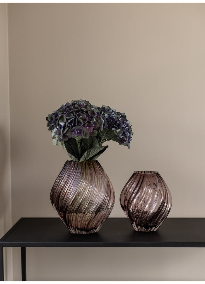 Emily Vase H19cm, Rose