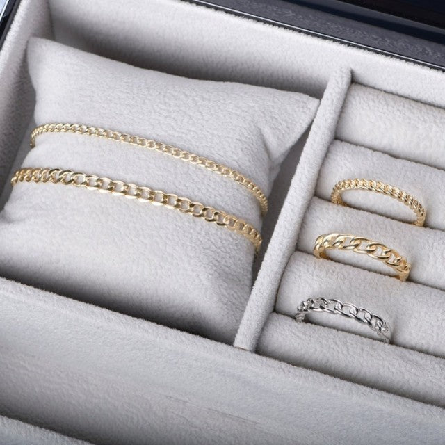 Panser armbånd i gull, 3,5 mm